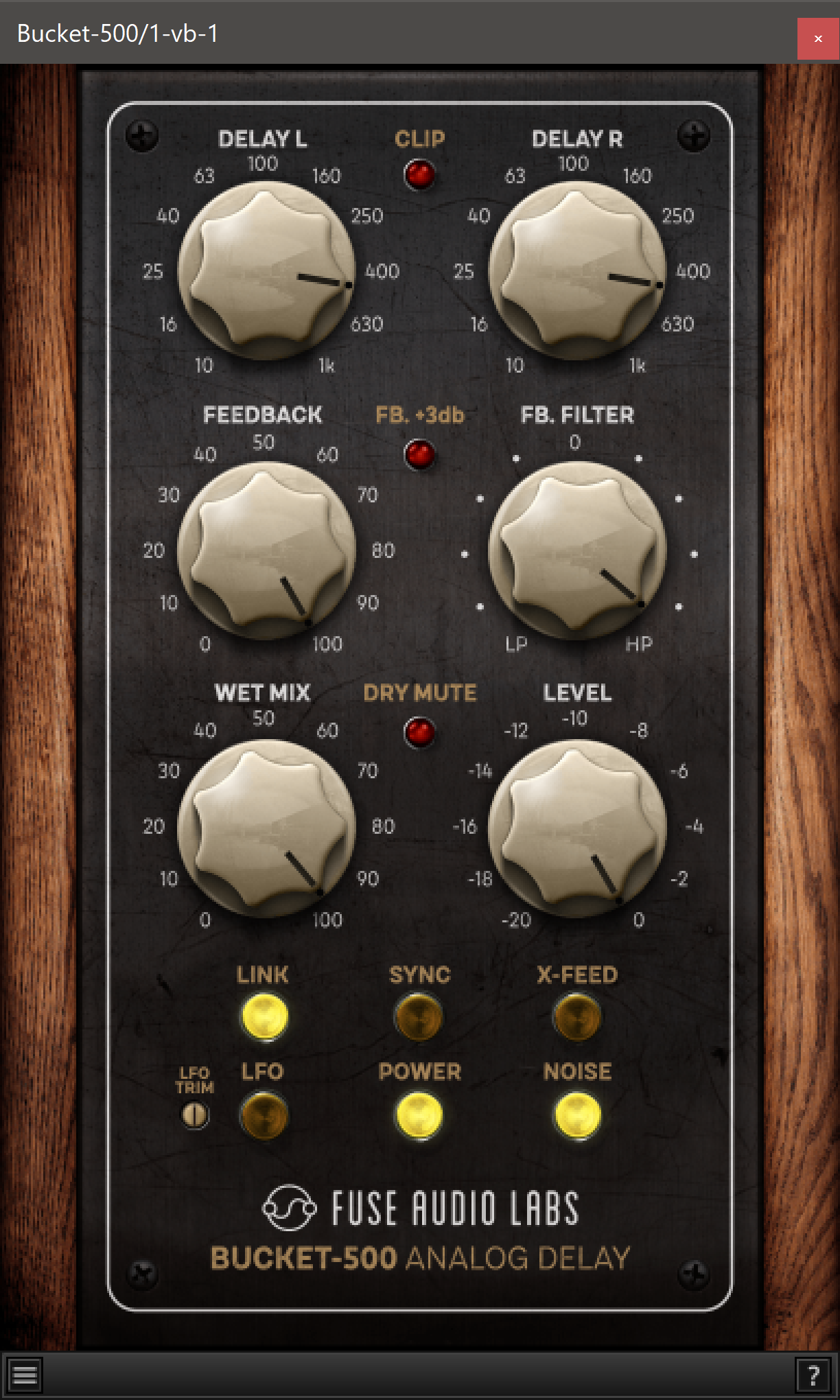 Fuse Audio Labs BUCKET-500 Analog Delay